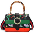 for Detachable Trendy women Bamboo Handbag top wide Satchel Asge shoulder strap bags crossbody Medium handle Bags with bag Vintage Shoulder