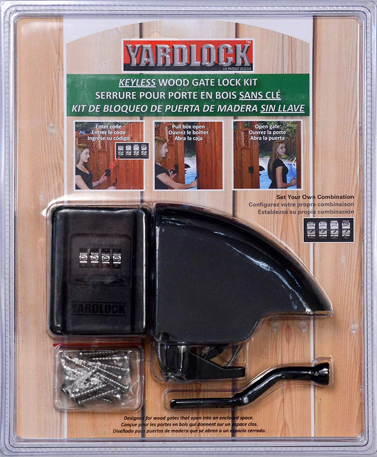 (MBX-2016Y-3ESF) Gatelock, Gate YARDLOCK Keyless Lock Secure