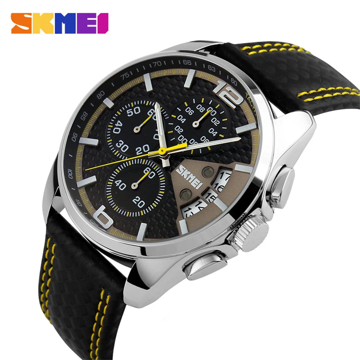 Large HLXD Luxury Men outfit Chronograph Fashion Face Waterproof Sports Analog Big Wrist Casual Watch Quartz Watches
