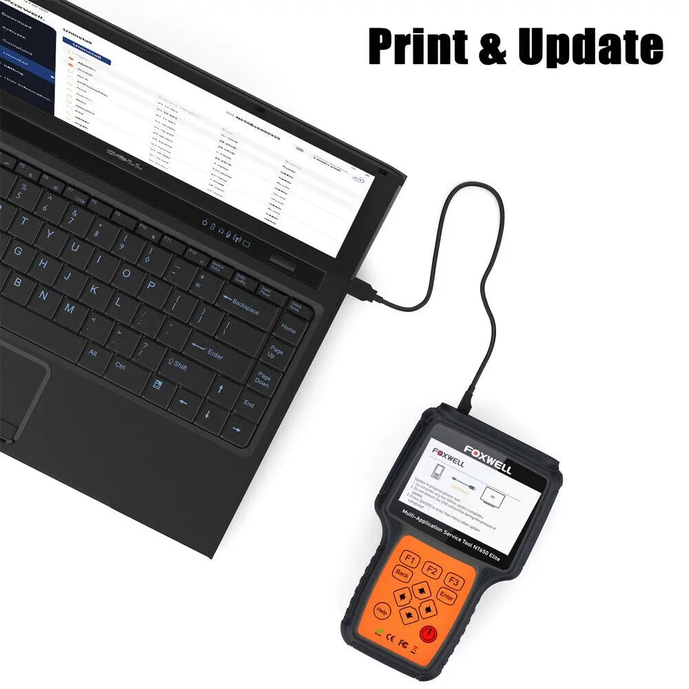with Code TPMS DPF Air NT650 EPS Reset Light FOXWELL Oil II Car ABS OBD2 Battery Scanner Registeration TPS Automotive Reader EPB OBD Bag Elite SAS