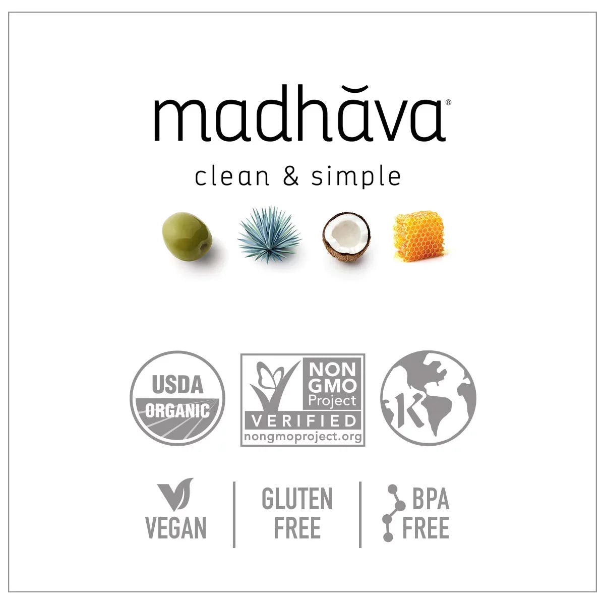 Agave, 23.5 Pack of Sweeteners, Madhava Amber 2 Blue Raw Natural Organic oz