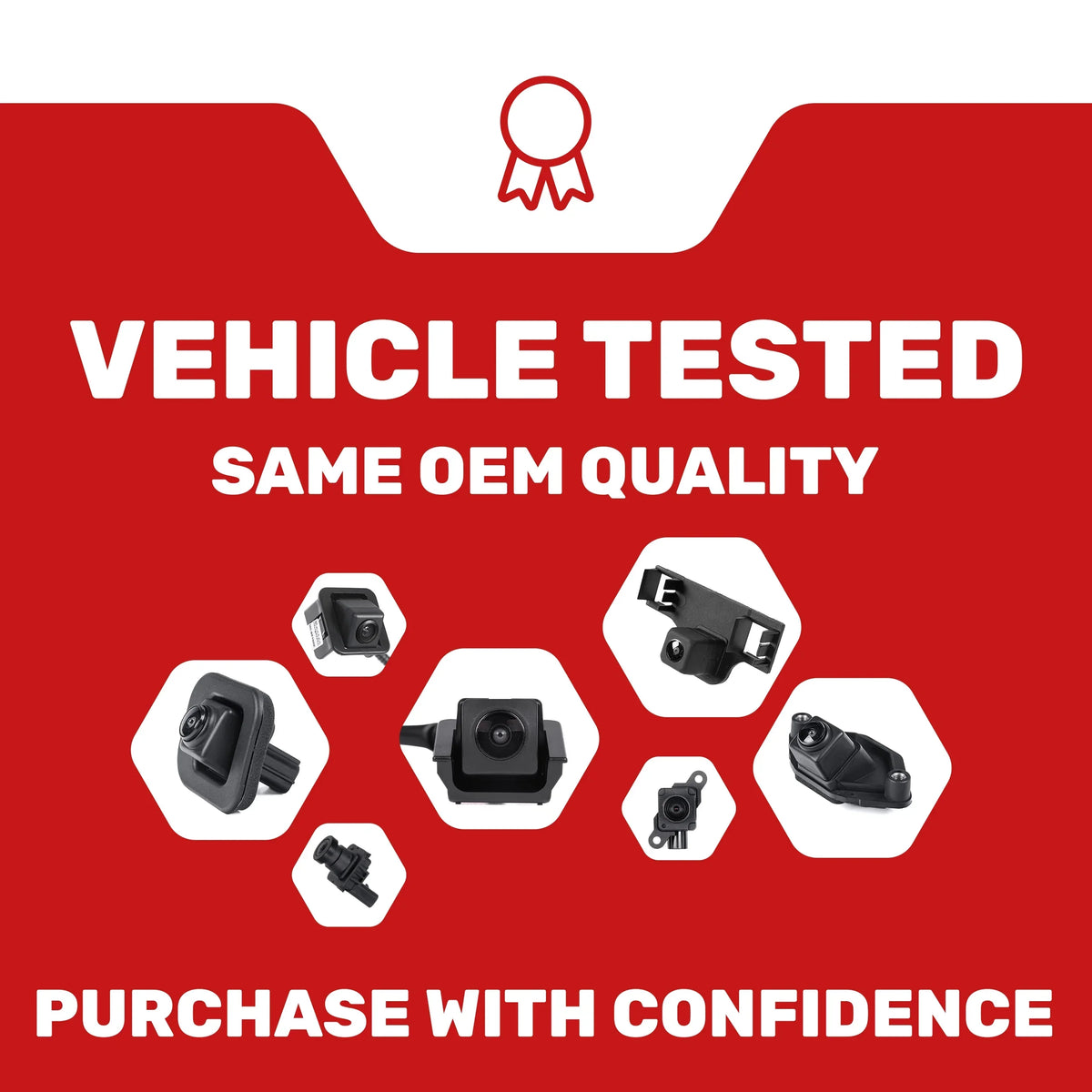 OE 300 Master for # Backup Chrysler Sedan 68386753AC, Tailgaters Part 68386753AD (2015-2019) Camera