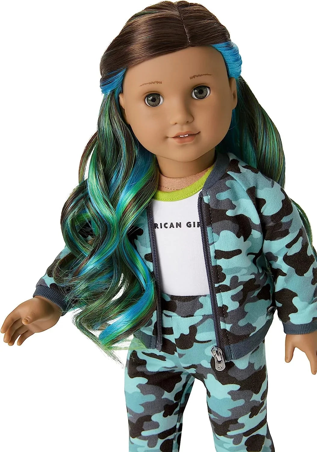 Hair American Brown Chic Doll Hazel Me Outfit DN89 18" Truly Girl #89 Highlights Street Blue Eyes