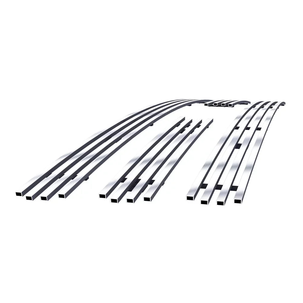 Aps Premium Stainless Steel Chrome 8X6 Billet Grille Compatible With Ford Expedition 2007-2014 Main Upper N19-S12356F