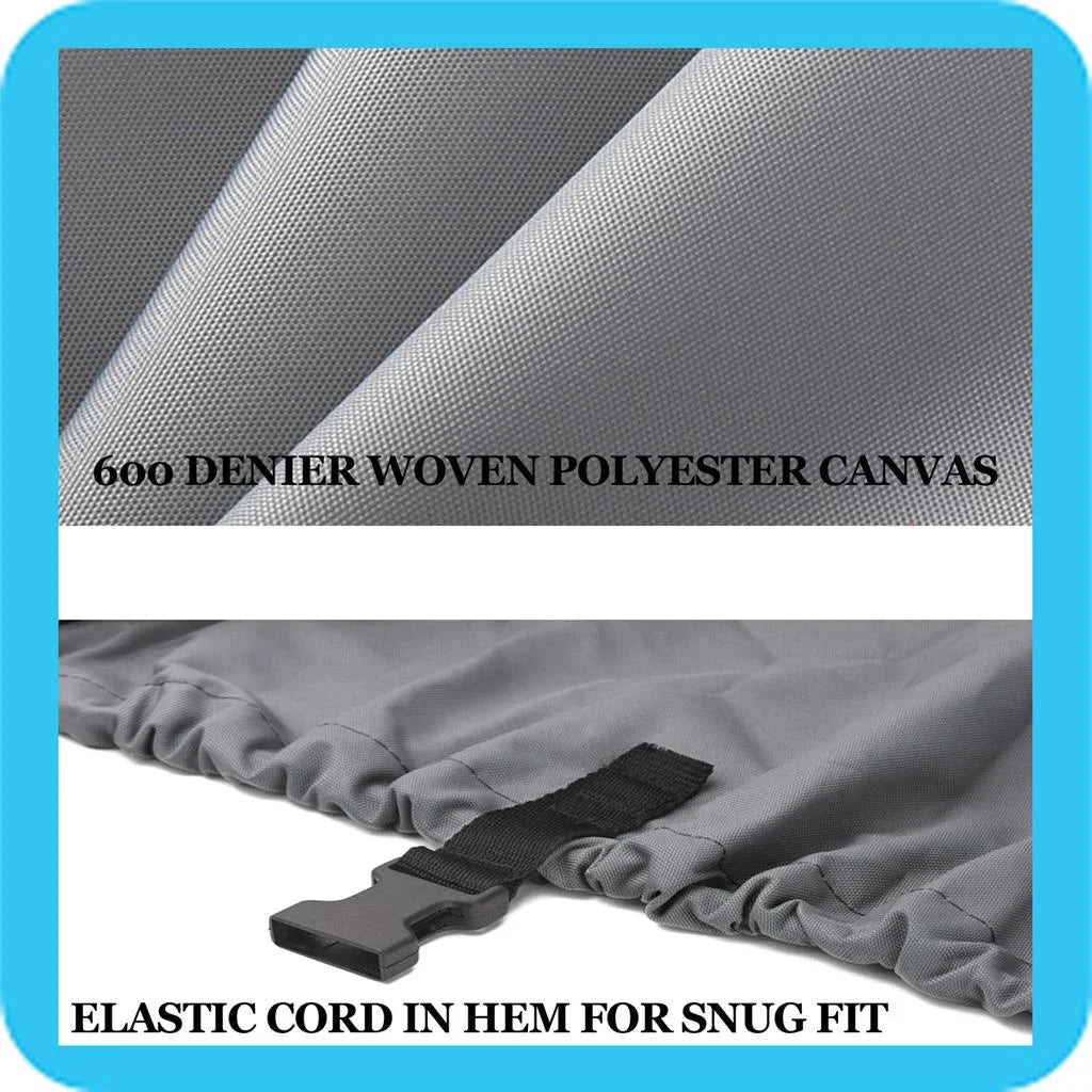 Boat Cover Compatible For Spectrum/Bluefin Voyager 1500 O/B 1988 1989 Heavy-Duty Storage, Travel, Lift
