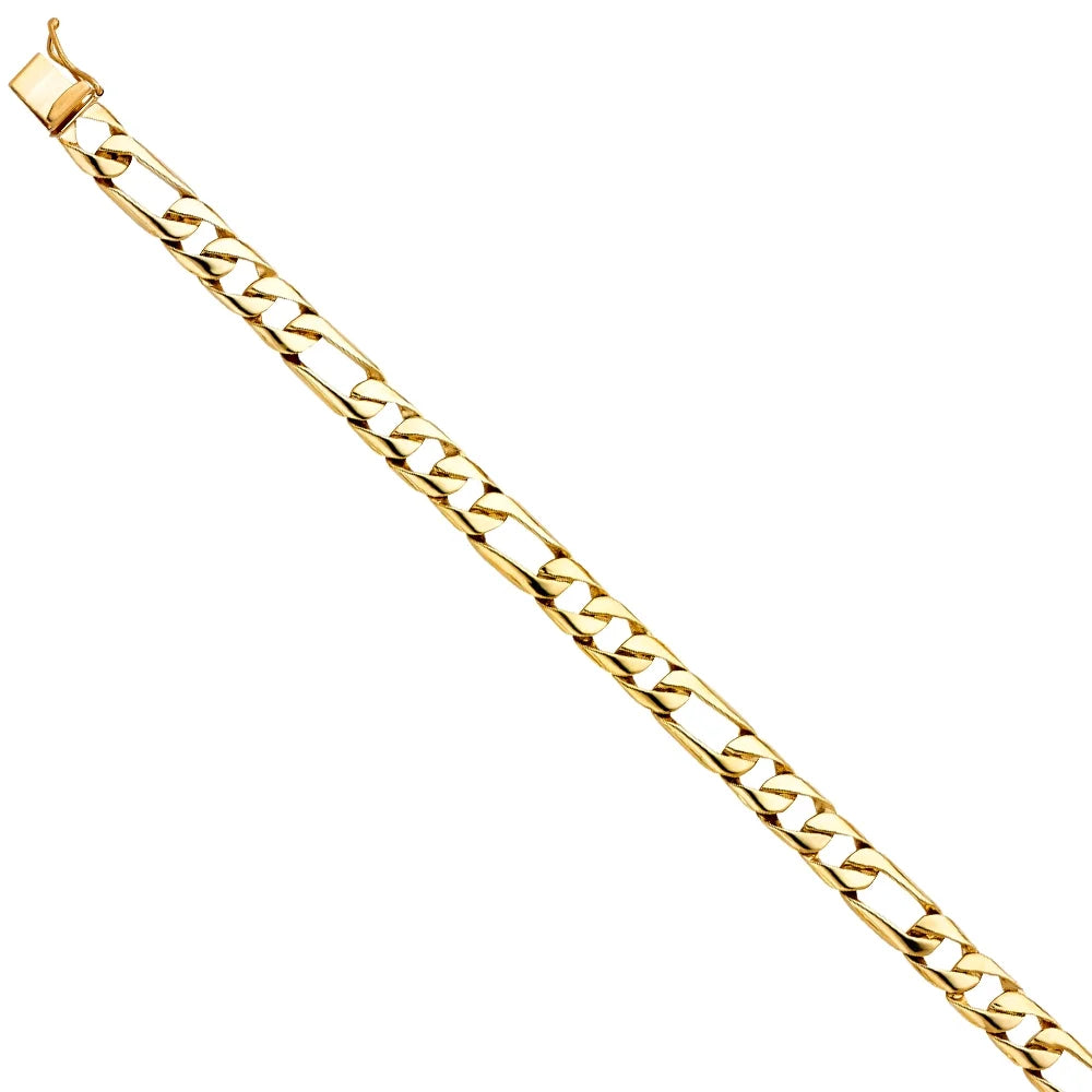 Elegant Men’s | | 8" Jewelry 15.1 Link | Weight Chain - Bracelet Women Gold Gold Gift Men 14KY and for Yellow for Figaro 14k Bracelets