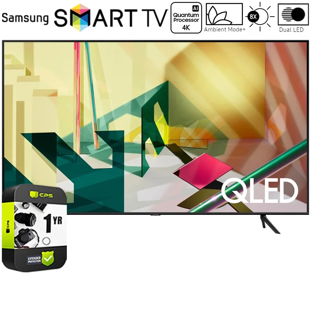 Year TV Bundle QLED Smart 65-inch 1 4K (2020 with Warranty QN65Q70TA Model) Extended