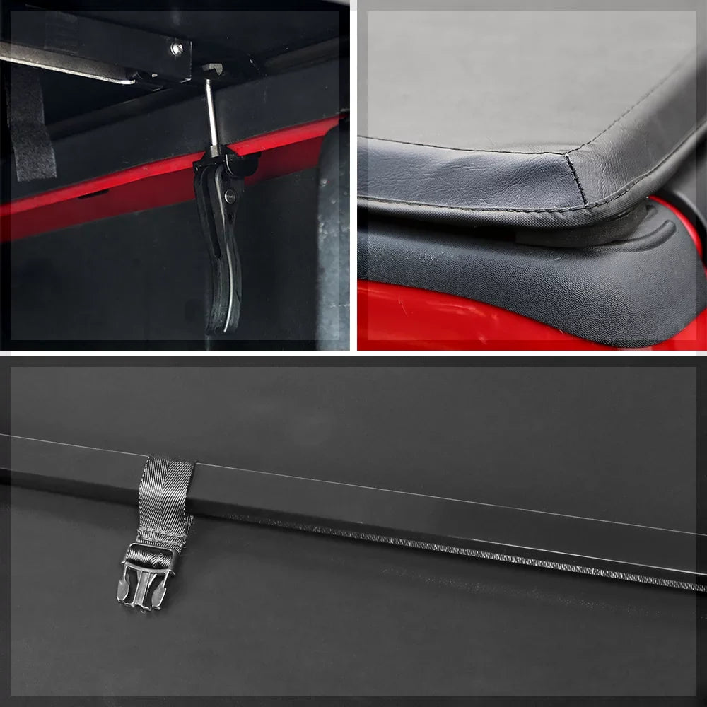 Tri-Fold Fleetside Tonneau Bed Ranger Soft Short 19-21 Truck Cover for 5Ft