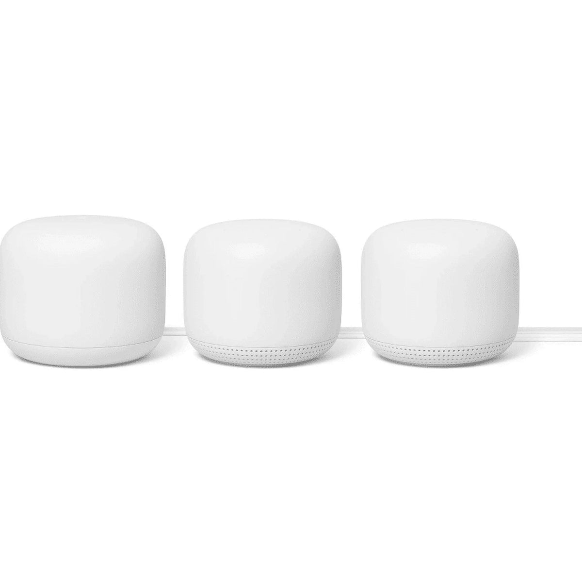 Google Nestwifi3Pk-Cc Nest Wi-Fi 3-Pk & Chromecast Bundle, White