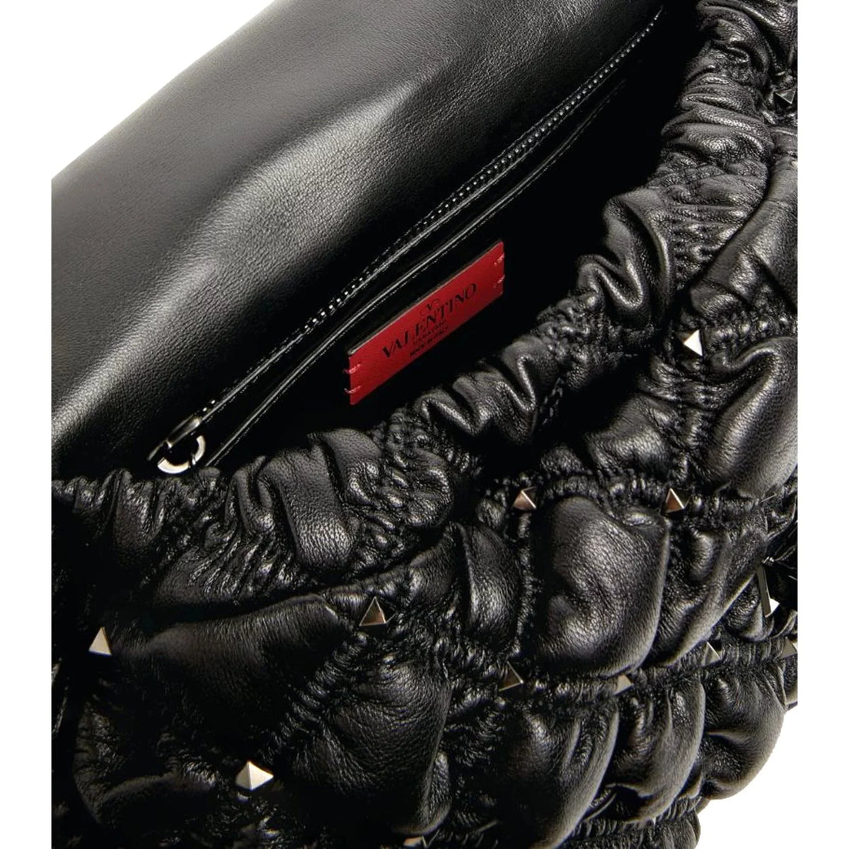 Black Medium Studded Valentino Garavani Spikeme Bag Leather Crossbody