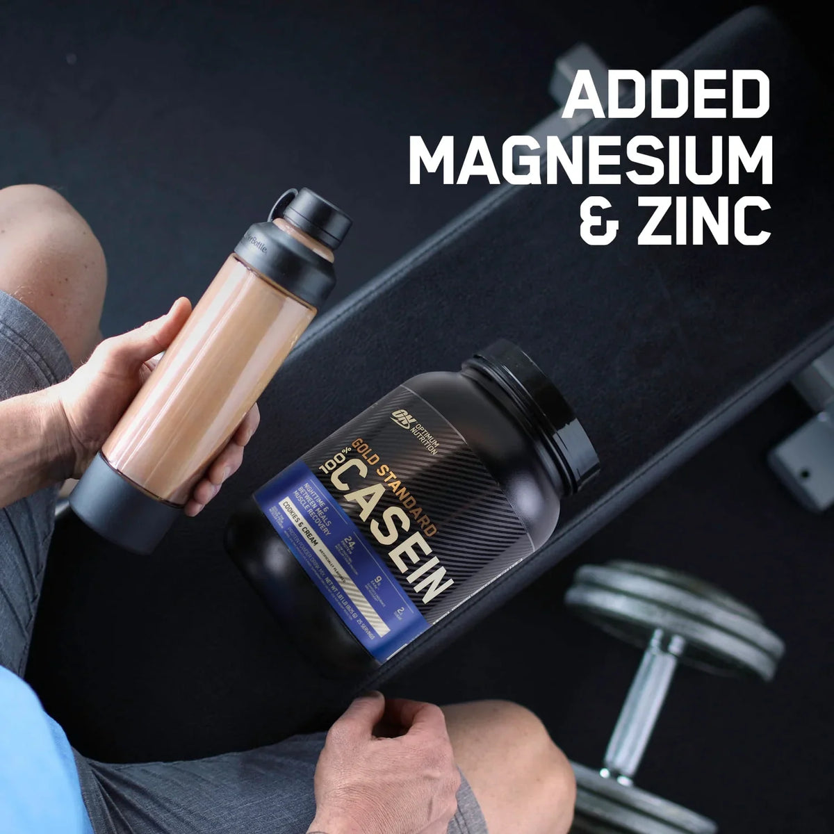 Optimum Nutrition, Gold Standard 100% Casein, 24 G Protein Powder, Chocolate Supreme, 1.87 Lb, 25 Servings