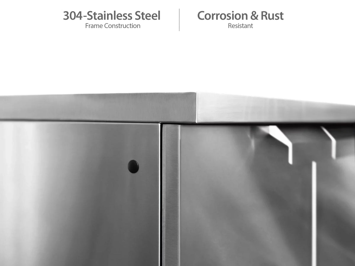 Cabinet 5 Steel in Stainless Countertops with exterior Set Piece Kitchen