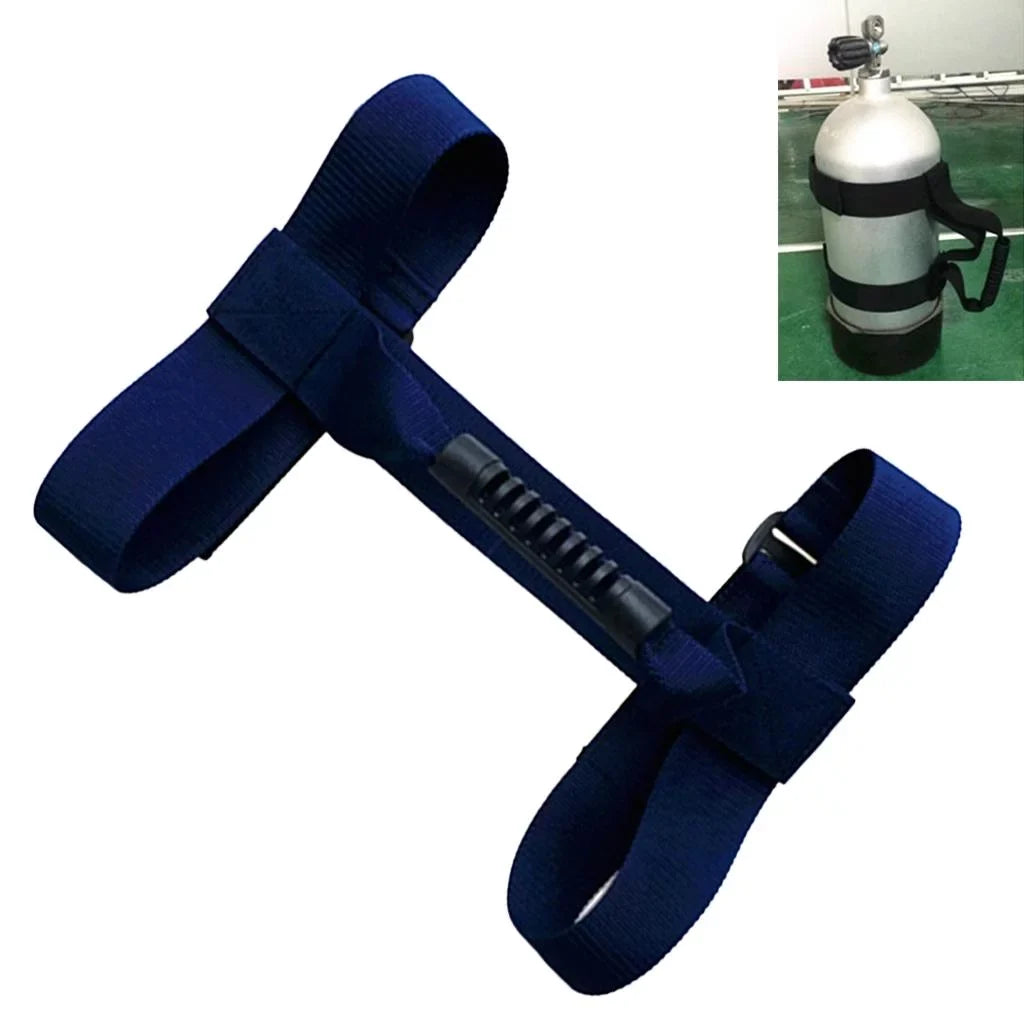 6.7X2 Inch 2Pcs Lightweight Dive Cylinder Tank Carrier Streap Holder For Diving Easy Attach
