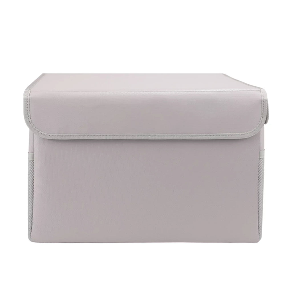 Home Fireproof and Car, Lid Ideal Sturdy Storage Waterproof Handles Box, Irfora with Office for
