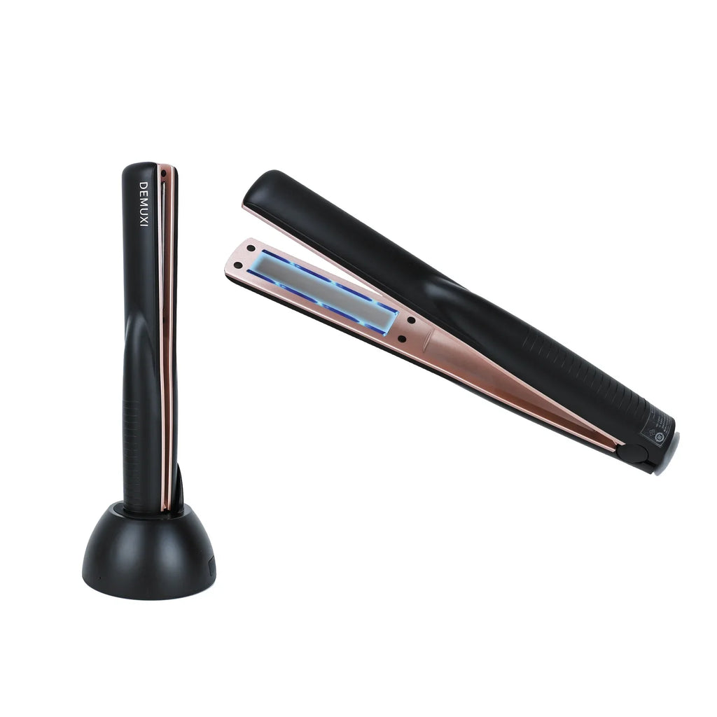 Dimuxi Ultrasonic Hair Care Iron, Professional Cold Iron Straightner, Recovers The Damaged Hair, Wireless Portable
