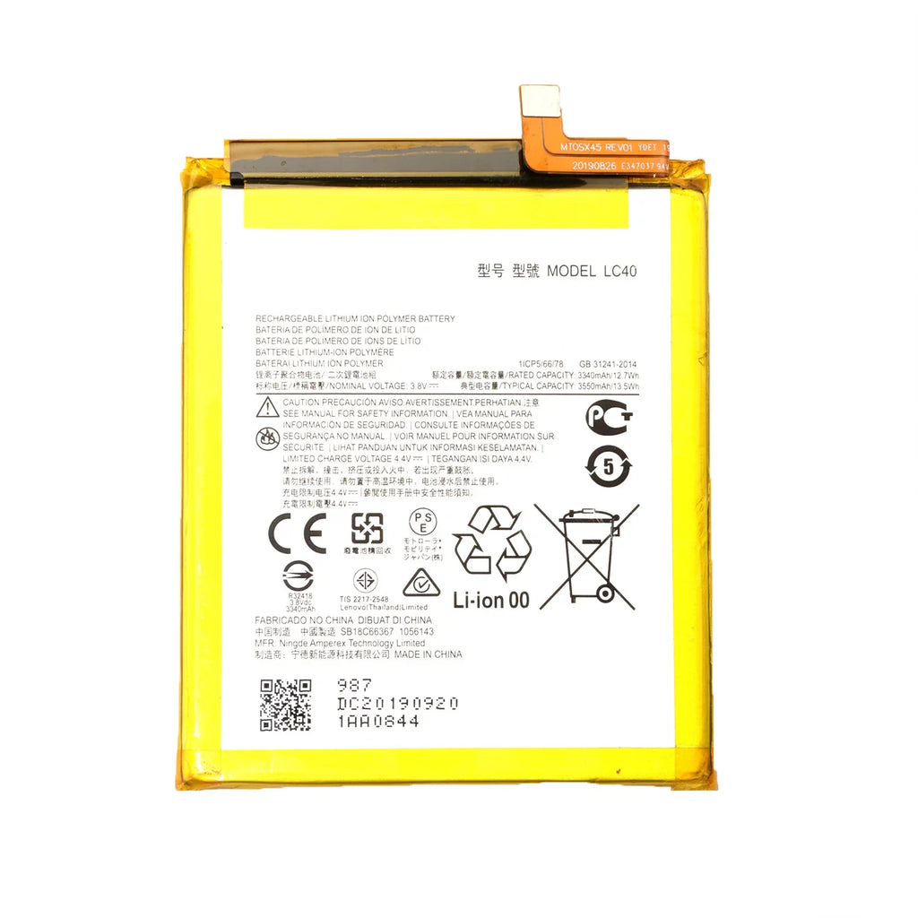 LC40 Replacement Tool Battery (2020) For Motorola E XT2052-2 Moto