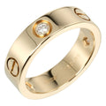 3P, (Good) Pre-Owned dimension approx. 8.67g, K18 half Cartier diamond, I132124019 yellow ring, 15 gold, Love