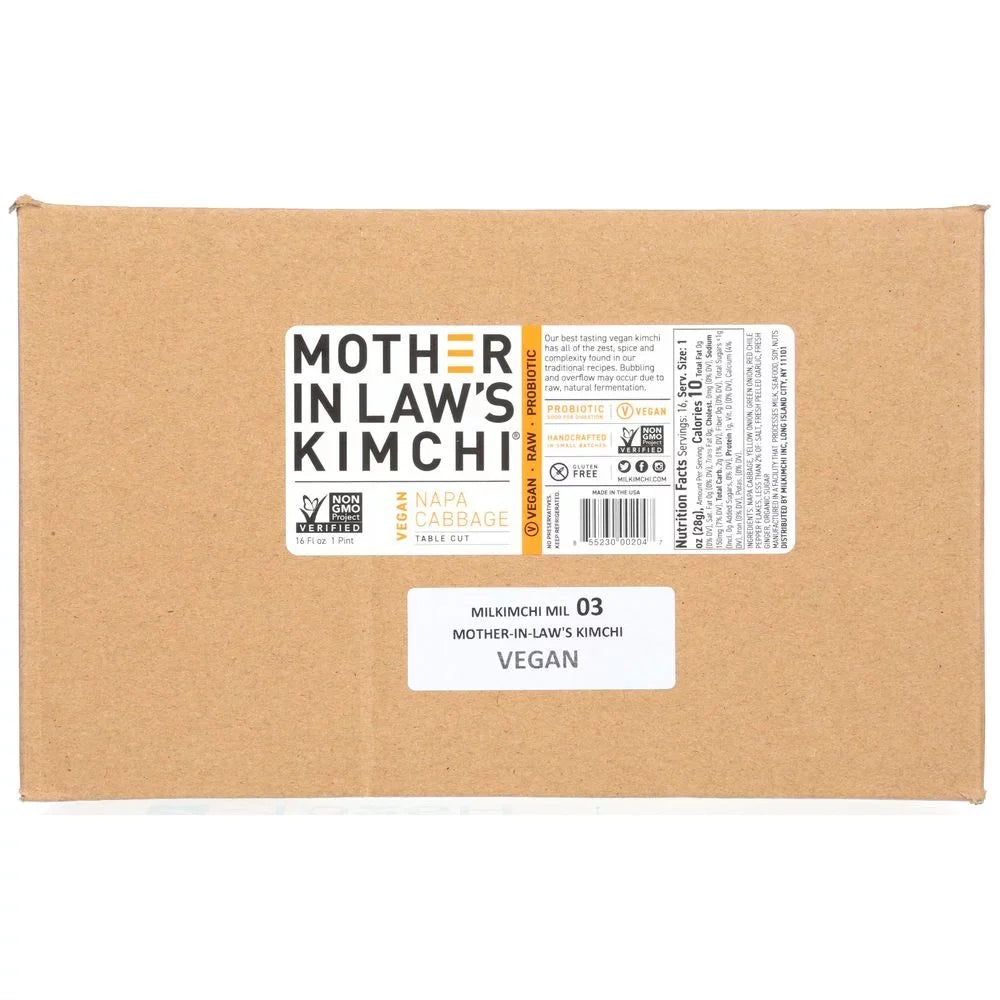 6 per Laws Cabbage Vegan Kimchi, case. Mother -- Ounce Kimchi 16 Fluid In Napa