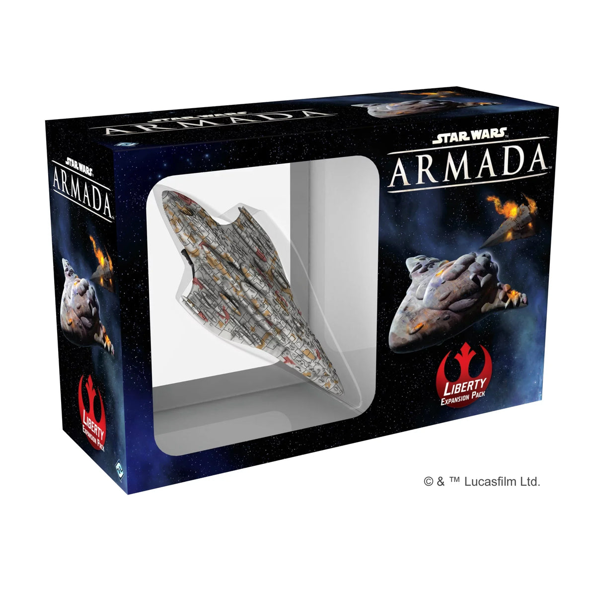 Star Wars Armada: Liberty Class Cruiser Expansion Miniature Game For Ages 14 And Up, From Asmodee