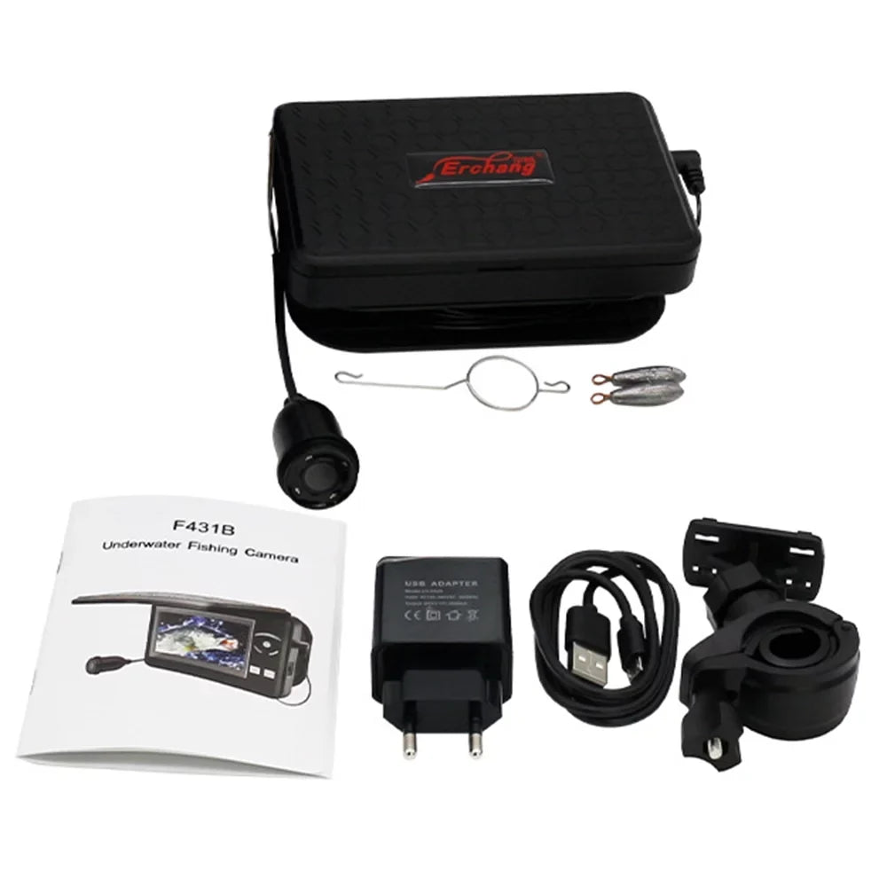 Fishing Fishing Finder with for LCD Fish Boat Camera Ideal 720P Sea Display Underwater Portable Waterproof