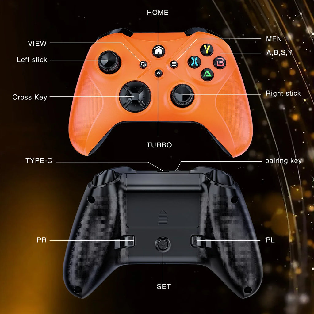 Bonacell Wireless Controller For Xbox One, (Watch Video To Update Xbox)Game Controller Compatible With Xbox One/Xbox One X/S, Xbox Series S/X Gamepad Support Turbo/3.5Mm Headphone Jack/Macro Functions