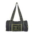 Series Canvas Shoulder Cocomark Black Line 10 Green Sport Cylindrical (Fair) Pre-Owned Nylon Travel Round Khaki Bag Boston