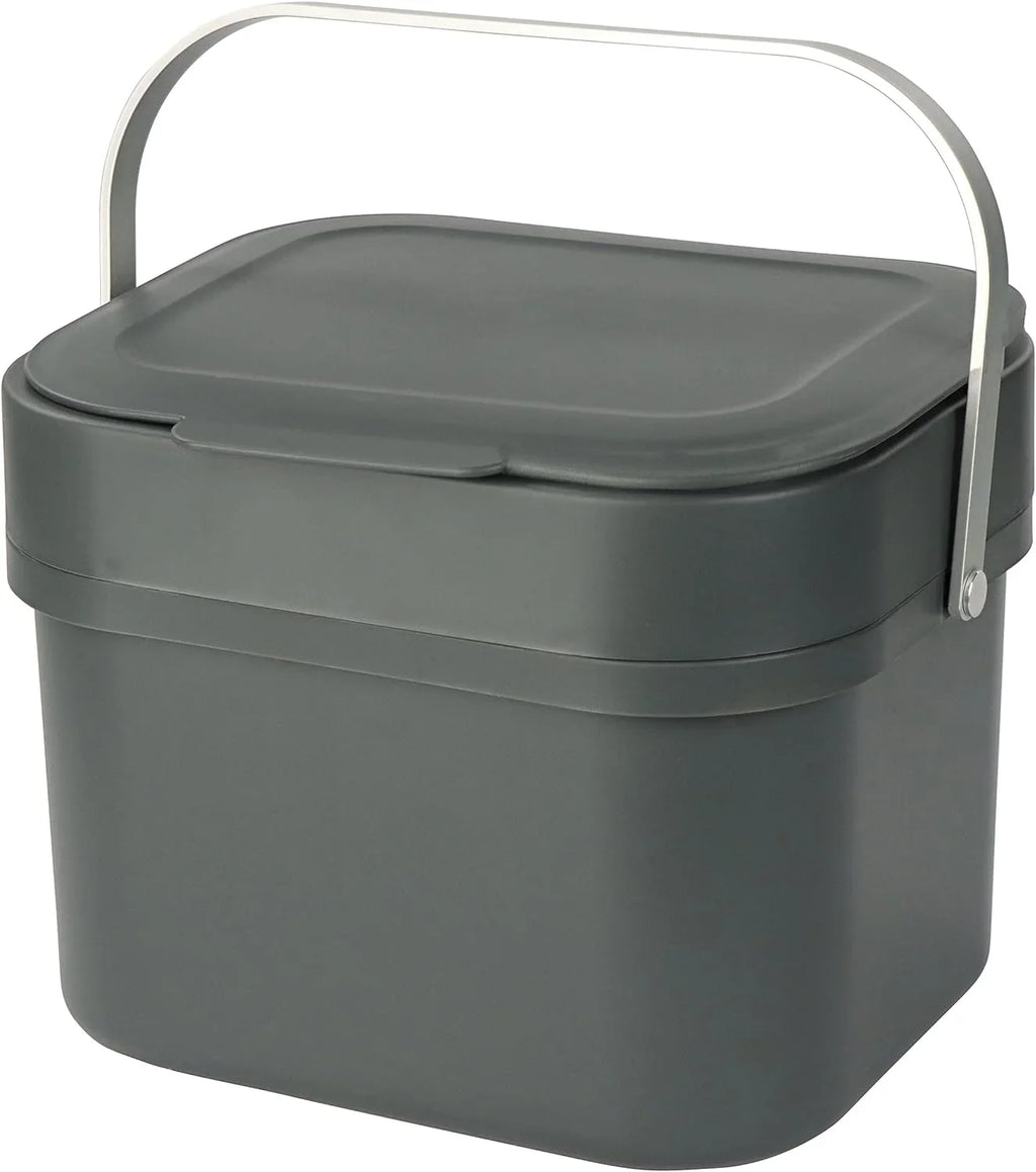 Kitchen For Compost Bucket Scraps, 4L 1Gal For - Small Wall Compost Bin Compost Countertop Bin - And Recycling More Trash, Food Aluminum Or Mounted Indoor Cabinet
