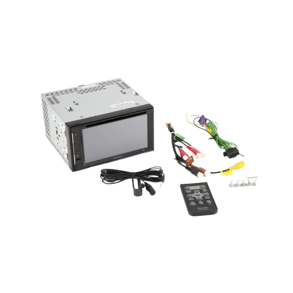 W/ Pioneer DIN Touchscreen 2013-2015 Kit/in-Dash Camera/Installation KIT4932 AM/FM with Car WVGA Xterra Receiver 6.2" for DVD/CD Nissan Bluetooth/Backup Double Media Stereo Bundle Digital