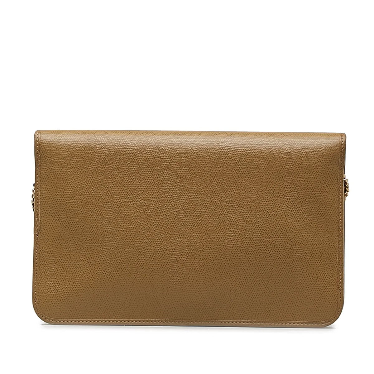 Unisex (Good) Authenticated Bag Leather Chain Dior Calf Pre-Owned Crossbody Crossbody Brown