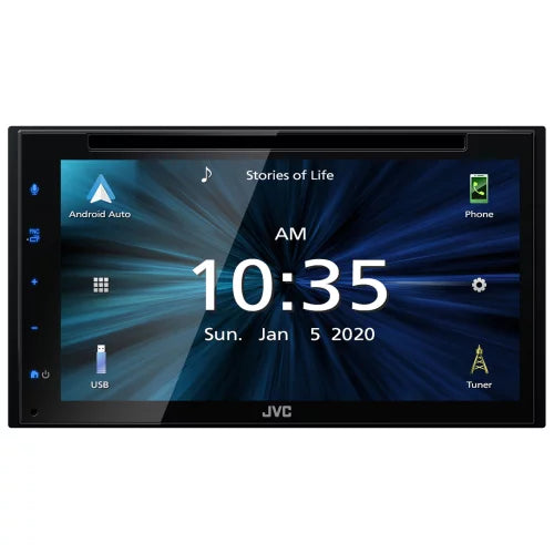 CD/DVD KW-V66BT 6.8" Bluetooth Player JVC Android Carplay Receiver+Camera