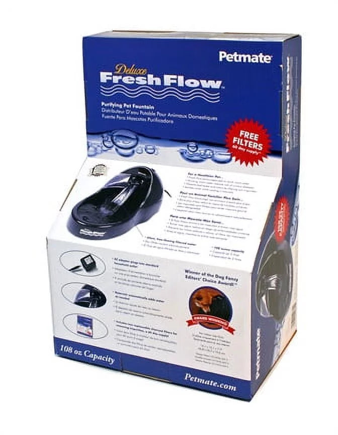 Deluxe Purifying Pet Petmate Fountain liquid Flow Fresh