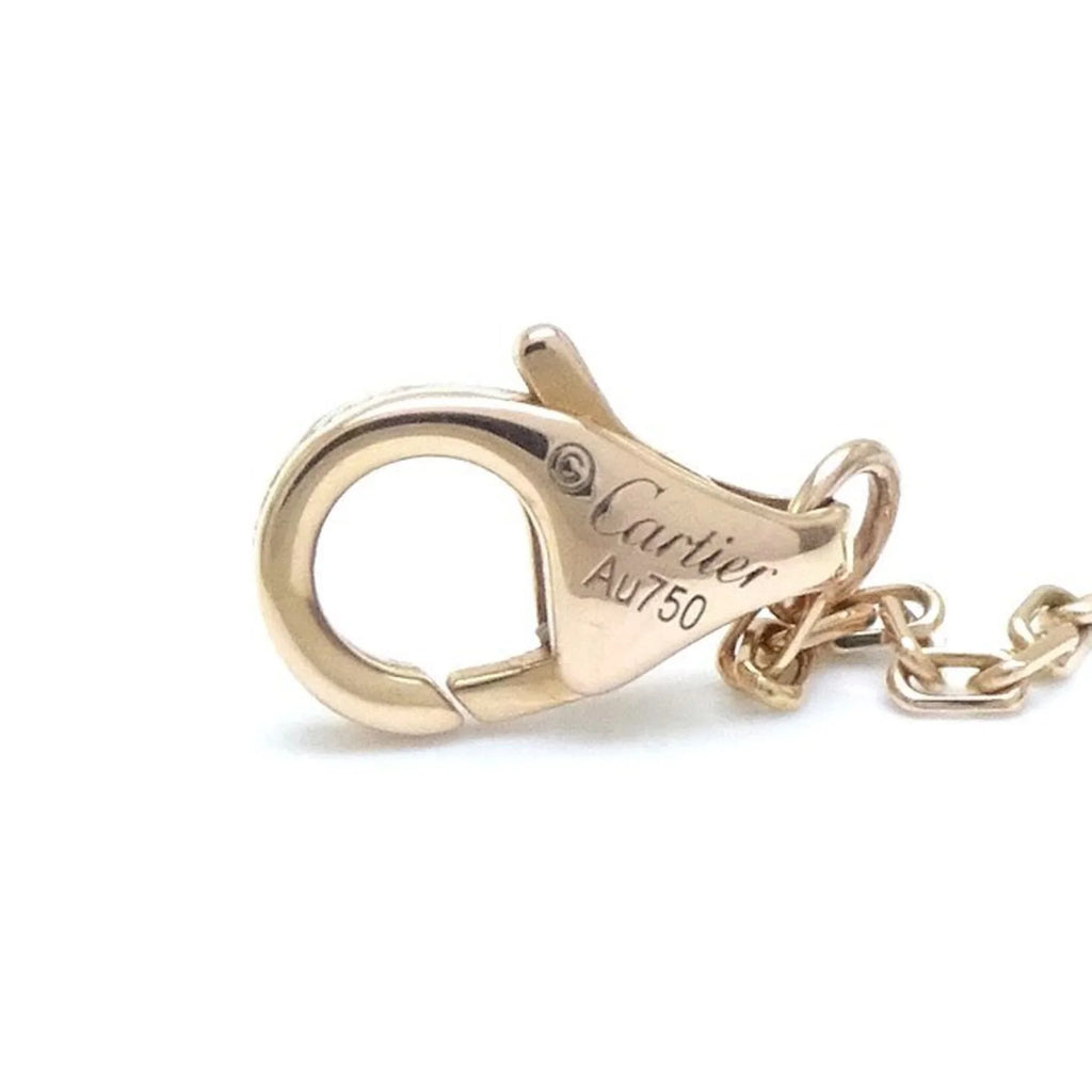Pre-Loved Cartier Trinity Heart Necklace Diamond B7061200 K18 Three-Color Gold 291637 (Like New)