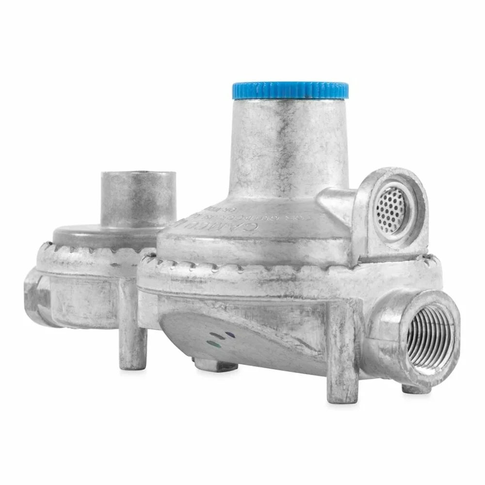 Camco Vertical 2-Stage Rv Propane Regulator - Silver (59313)