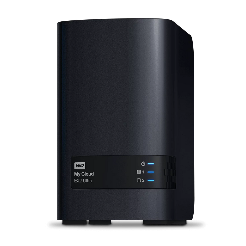 Ultra, WD - Series Attached Expert 2-Bay My Network WDBVBZ0080JCH-NESN Storage EX2 8TB Cloud