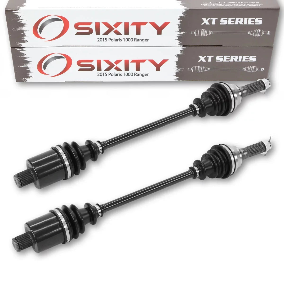 2 Pc Sixity Xt Rear Left Right Axle Compatible With Polaris Ranger 1000 2015 - R15Rtad1Aa Ea Diesel 4X4