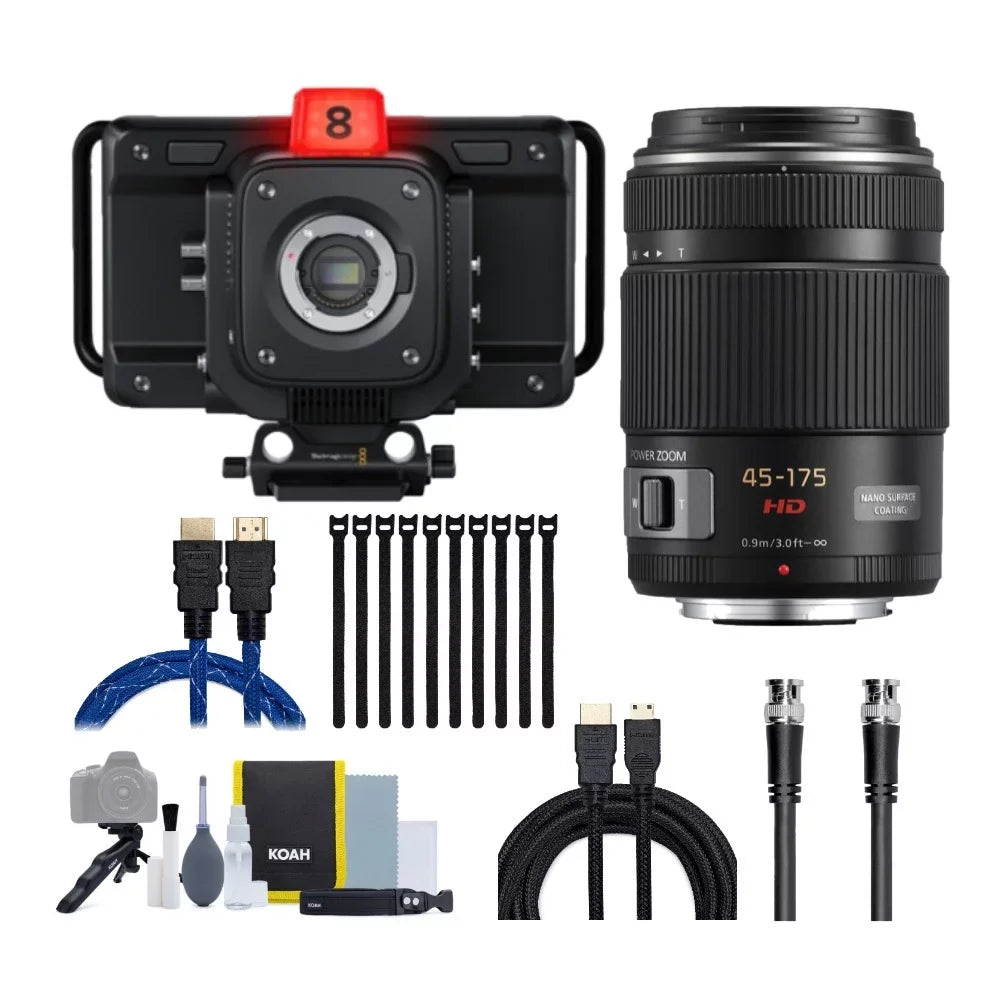 Bundle Studio 45-175mm Pro Lens Camera 4K with Design Blackmagic