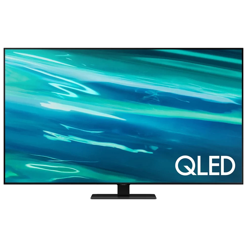Restored Plan 2 with 55 QLED TV UHD (2021) QN55Q80AA Extended Year Inch 4K (Refurbished) Premium Bundle Protection Smart