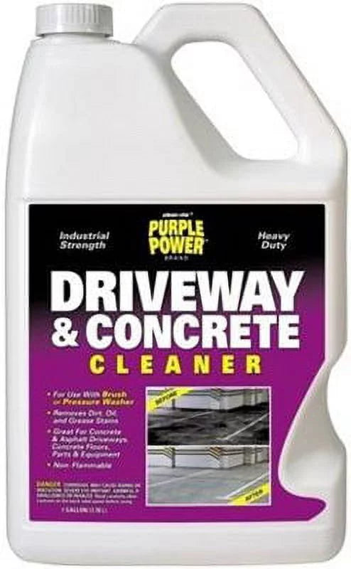 6 Pcs,Purple Power 3520P Driveway & Concrete Cleaner, 1 Gallon