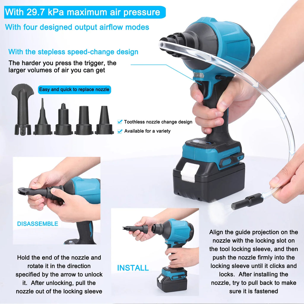 Dust Narrow-space Machine Air moobody Blowing Dust - Rechargeable and Cordless Cleaning. for Inflator Effective Electric