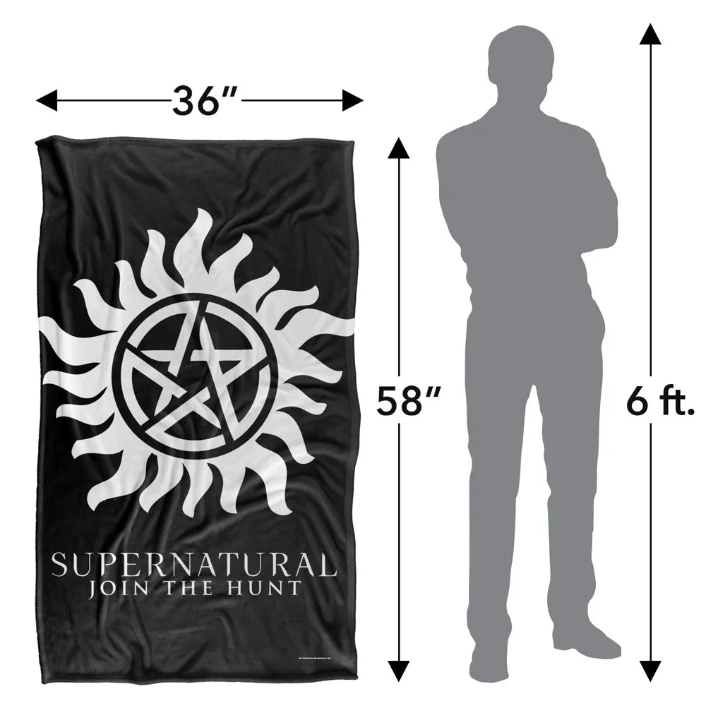 Supernatural Anti-Possession Symbol Silky Touch Super Soft Throw Blanket 36" X 58"