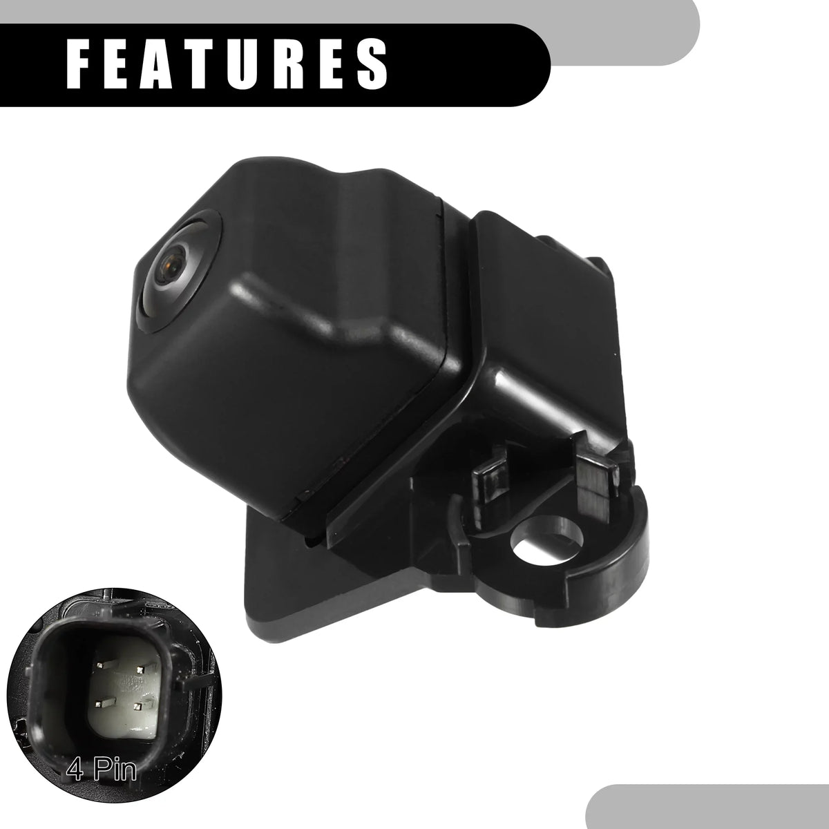Rear View Back Up Camera No.86790-04010 For Toyota Tacoma 2009-2015 Plastic Black