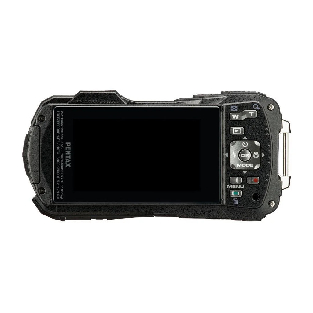 Compact Exceptional All and Adventure Imaging climate WG-90 Camera Construction, grade (Black) Shooting with Mode Tough Ricoh Underwater PENTAX Image Body