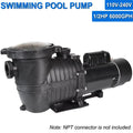 6000GPH, Circulation, 1.5HP Swimming iMeshbean 110V-230V, Max Pool liquid Above Motor Swimming w/ 69FT, Strainer and Pool Head Ground Pump, In-ground Basket Inground Pool for
