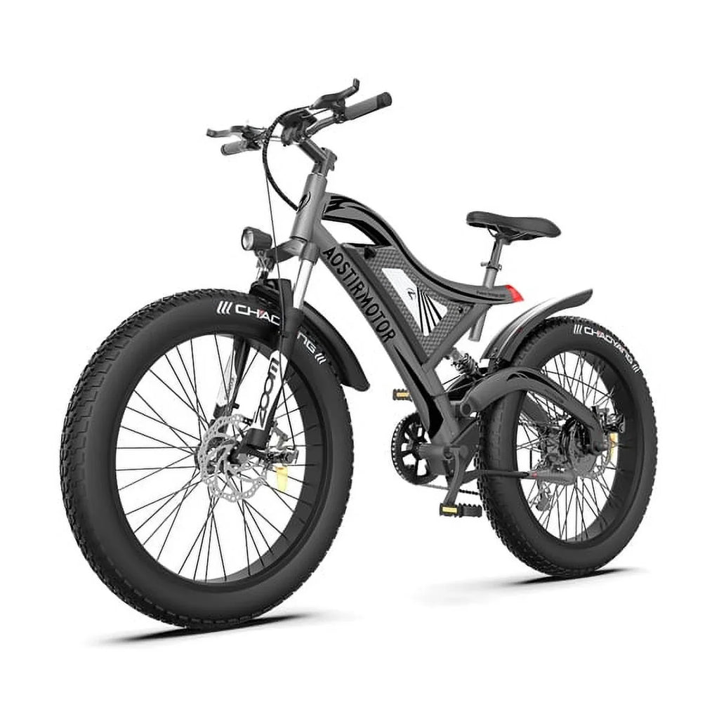 26 Bike In. Electric Fat Tire Electric Adults AOSTIRMOTOR Hot Bicycle Mountain