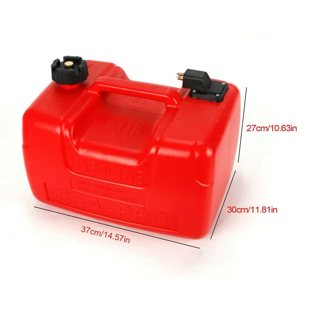 12L Plastic Oil Tank 3.2 Gallon Portable Outboard Boat Marine Fuel Gas Tank（No Tubing And Connector）