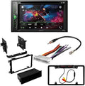 Camera/Installation Touchscreen KIT4988 Kit/in-Dash W/ Pontiac Pioneer with Media 6.2" Bluetooth/Backup DVD/CD Double Digital 2000-2005 DIN AM/FM Receiver Bundle Car Bonneville AVH-241EX for Stereo