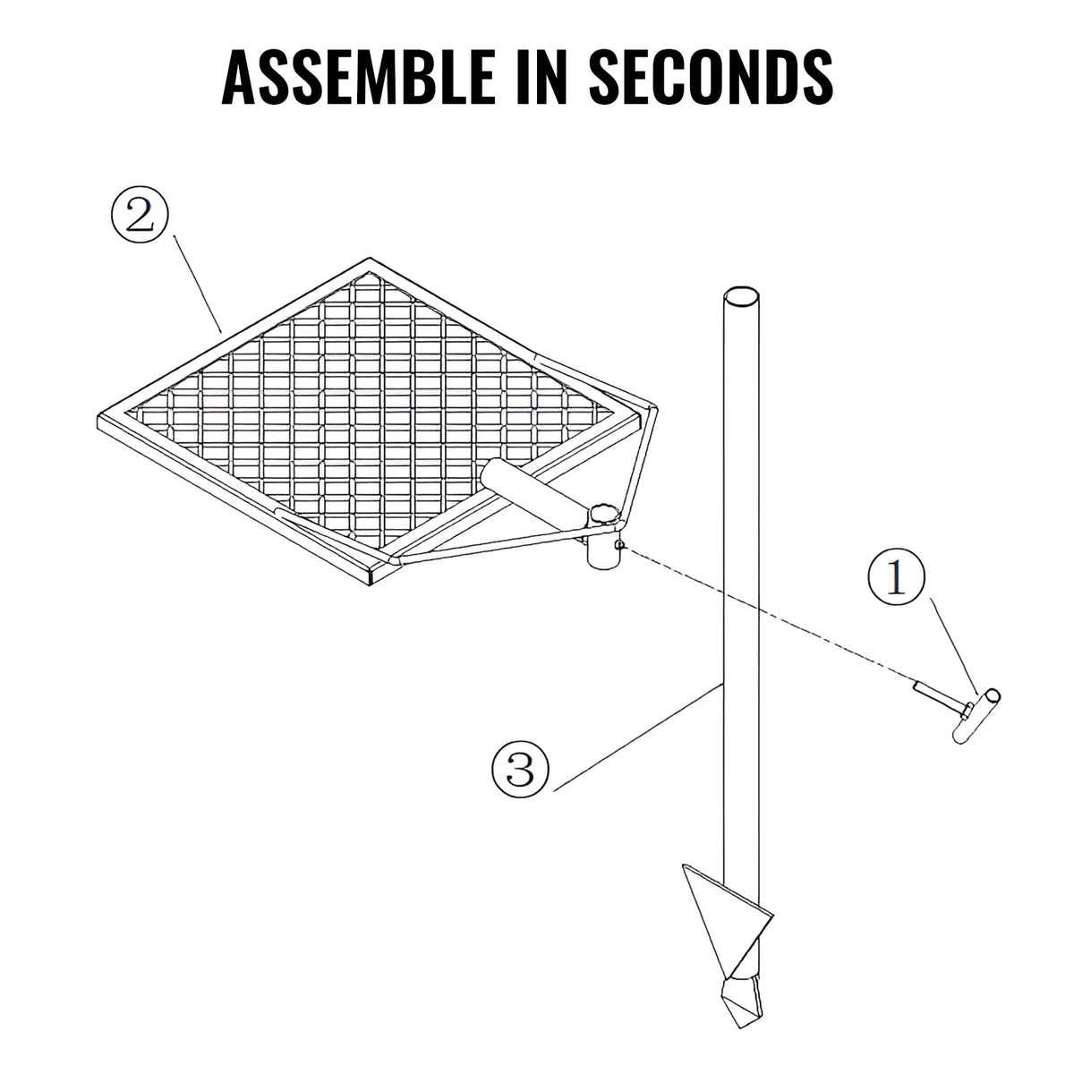 Duty Grate x Adjustable Grill Steel Cooking 16" Swivel BENTISM Open Campfire Heavy 16" Fire