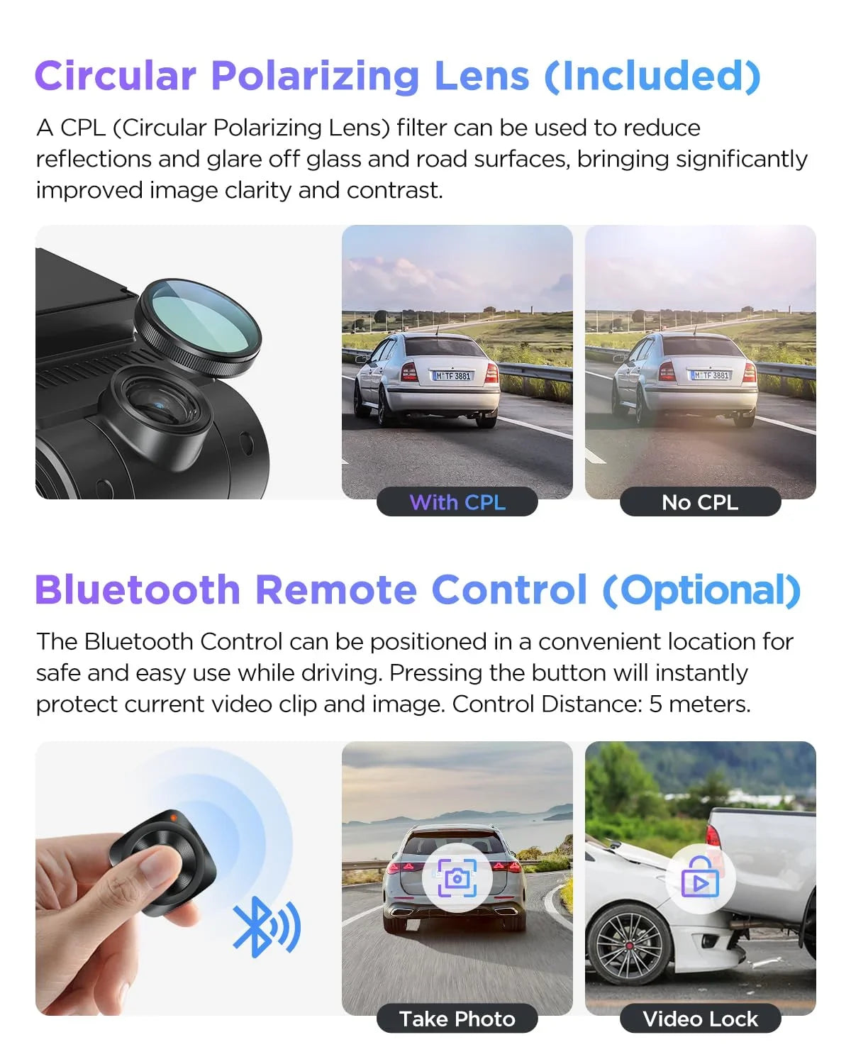 Viofo A229 Pro 2Ch Dashcam With Gps, Dual Starvis 2 Imx678 Imx675 4K+2K Front & Rear Car Camera 2 Lb