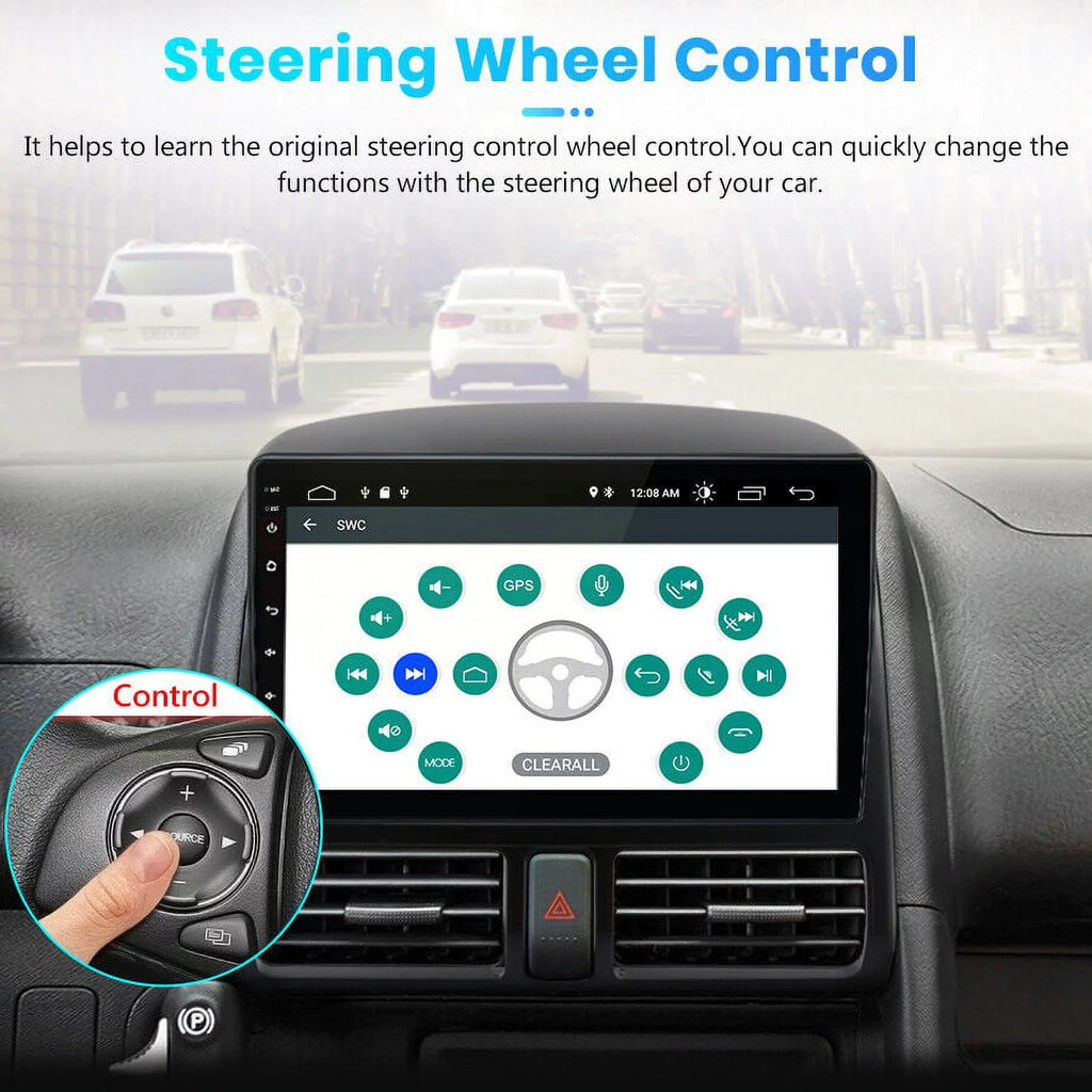 AWESAFE GPS Wireless 2005 Bluetooth CRV Inch 2004 FM 9 Link Radio Mirror Screen Stereo 2001 Navigator 2003 WiFi Touch with Auto 2006,2+32GB Android Honda Carplay Radio Car for 2002