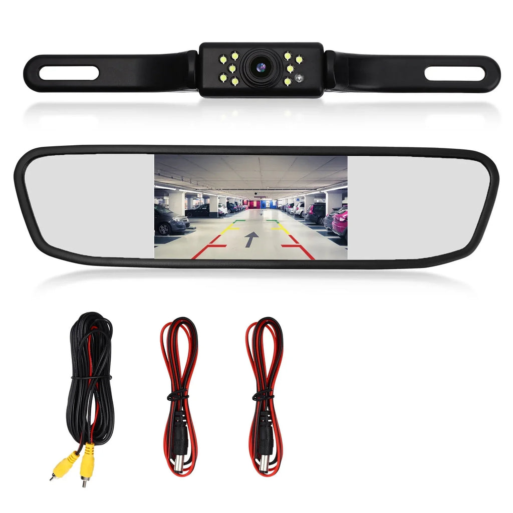 Parking Car Driving Rear View System Mirror Vision Backup Night Cam Cheefull Camera 4.3" Reverse Camera,Vehicles